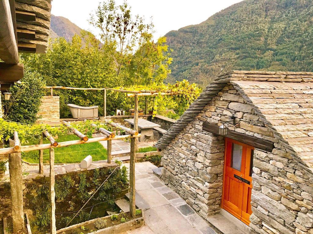 Hotel Rustici Maggia Aurigeno Exterior foto